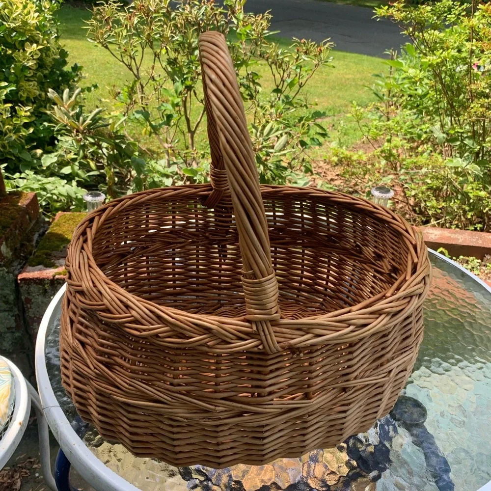 Wicker Basket with Handle